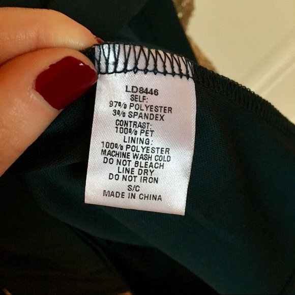 BOUTIQUE - C Luce dark green cocktail dress - Picture 6 of 6